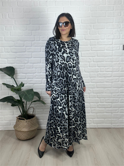 Uzun örme büyük beden elbise-bge87 - Charamela