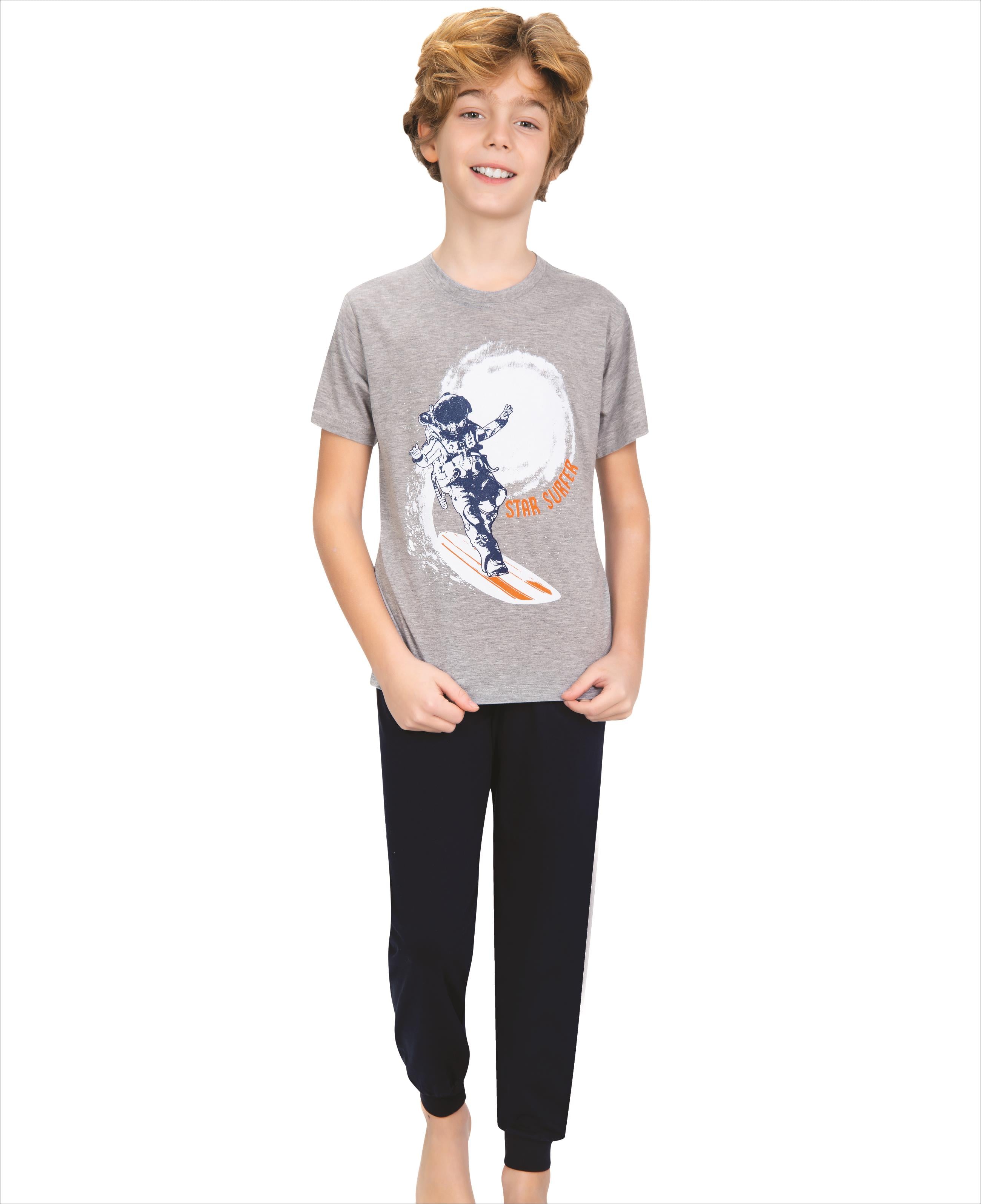 Erkek Çocuk Kısa Kollu Pijama Takımı 