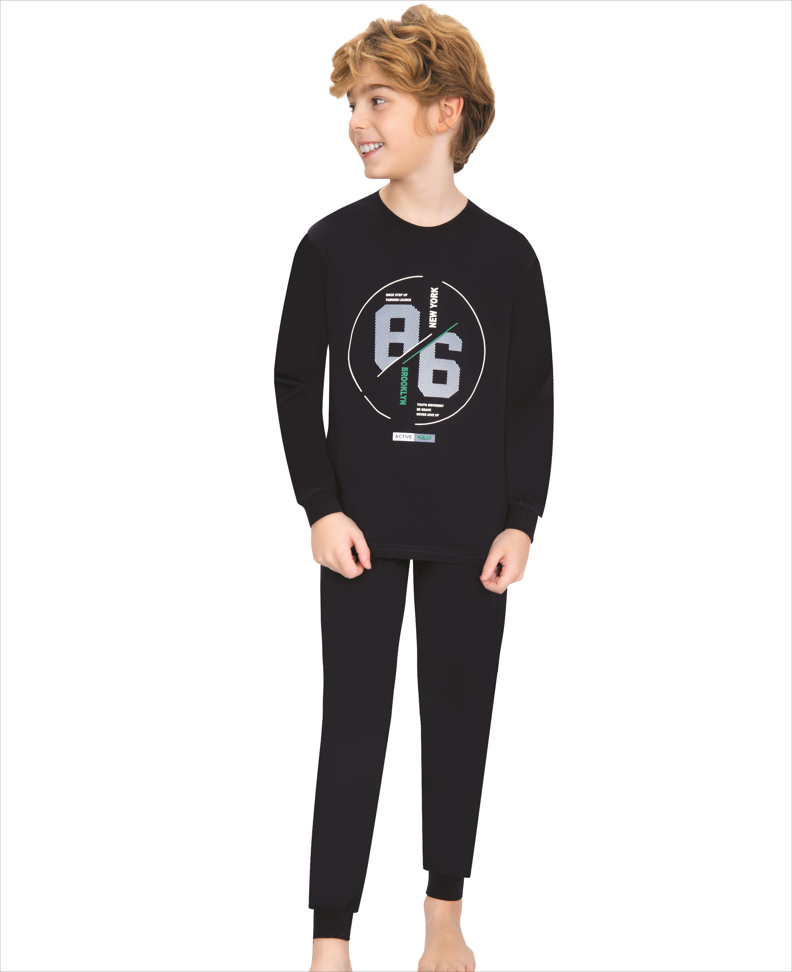 Erkek Çocuk LacivertPijama Takımı 