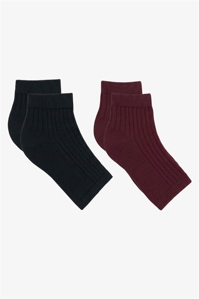 2 Çift Fitilli Burunsuz Kadın Çorap
