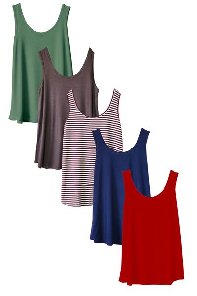 5 Adet A Kesim Rahat Kalıp Basic Kalın Askılı Atlet Tişört