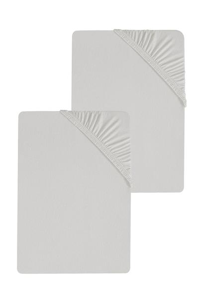 2 Adet Düz Pamuklu Tek Kişilik 150 x 200 cm Lastikli Penye Çarşaf