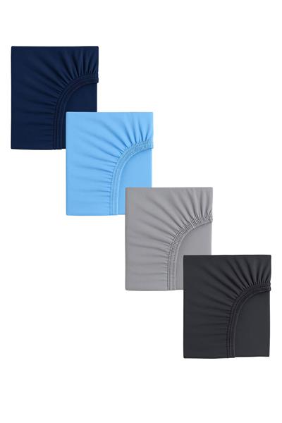 4 Adet 50 x 90 + 10 cm Anne Yanı Lastikli Penye Kumaş Bebek Çarşafı