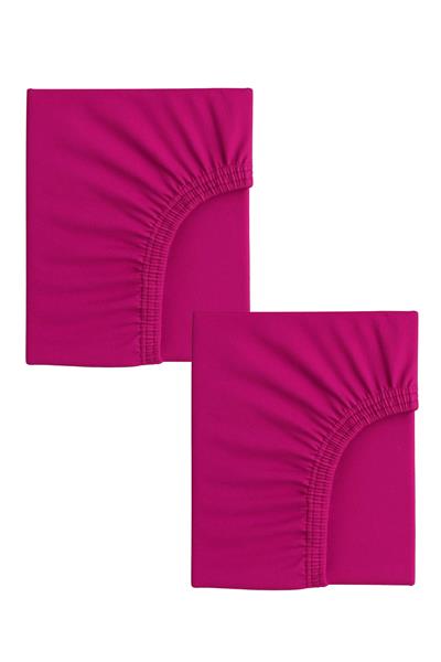 2 Adet Pamuklu ve Lastikli 60 x 120 x 15 cm Penye Bebek Çarşaf