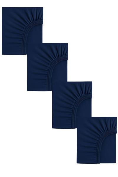 4 Adet Pamuklu ve Lastikli 60 x 120 x 15 cm Penye Bebek Çarşaf