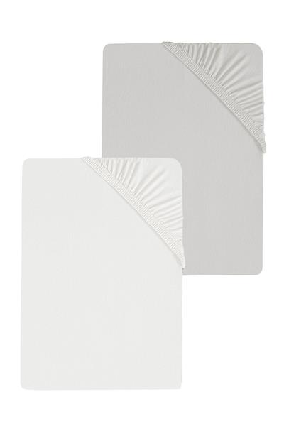 2 Adet Düz Pamuklu Tek Kişilik 80 x 200 x 30 cm Lastikli Penye Çarşaf