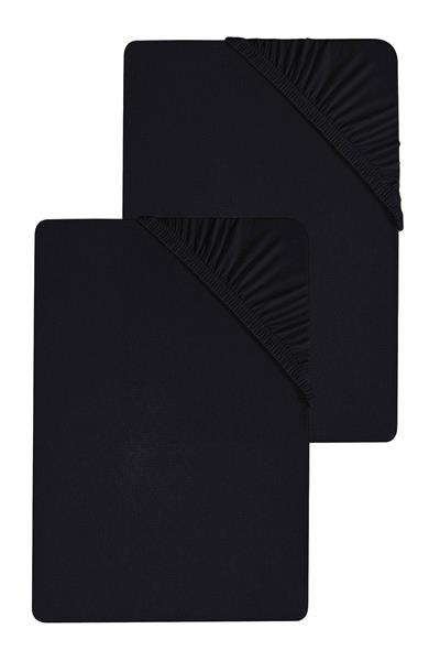 2 Adet Düz Pamuklu Tek Kişilik 80 x 200 x 30 cm Lastikli Penye Çarşaf