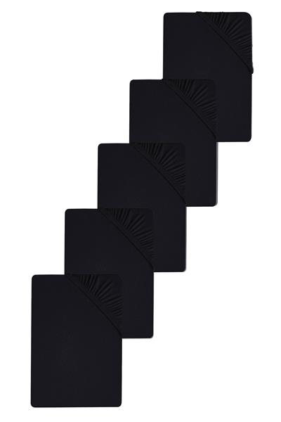 5 Adet Düz Pamuklu Tek Kişilik 80 x 200 x 30 cm Lastikli Penye Çarşaf