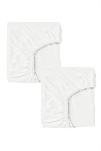 2 Adet 65 x 95 x 10 cm Anne Yanı Lastikli Penye Kumaş Bebek Çarşafı