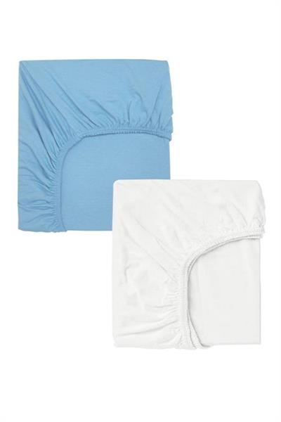 2 Adet 65 x 95 x 10 cm Anne Yanı Lastikli Penye Kumaş Bebek Çarşafı