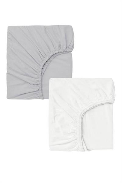 2 Adet 65 x 95 x 10 cm Anne Yanı Lastikli Penye Kumaş Bebek Çarşafı