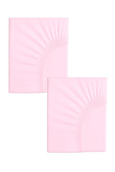 2 Adet 40 x 80 + 10 cm Anne Yanı Lastikli Penye Kumaş Bebek Çarşafı