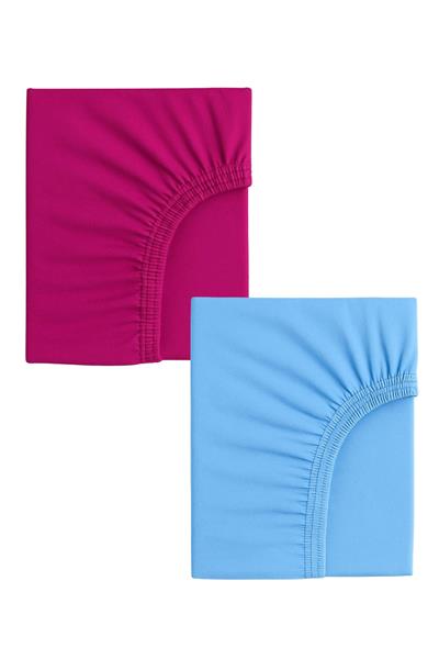 2 Adet 40 x 80 + 10 cm Anne Yanı Lastikli Penye Kumaş Bebek Çarşafı