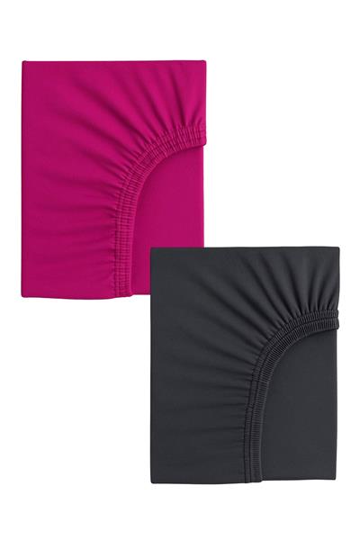 2 Adet 70 x 120 x 20 cm Anne Yanı Lastikli Penye Kumaş Bebek Çarşafı