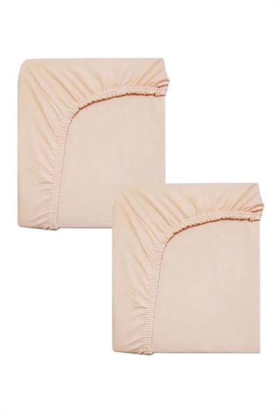 2 Adet 65 x 95 x 10 cm Anne Yanı Lastikli Penye Kumaş Bebek Çarşafı