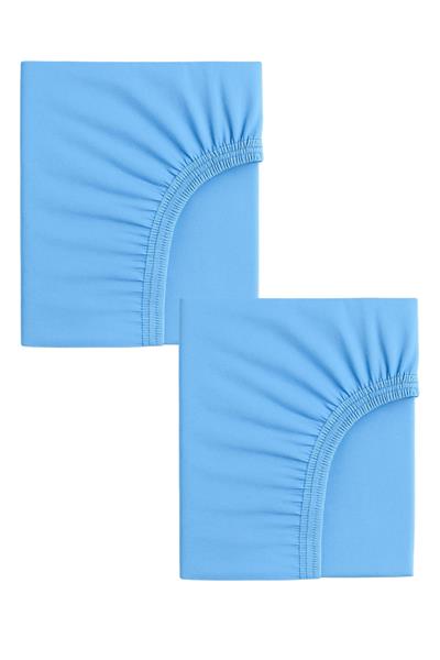 2 Adet 70 x 120 x 20 cm Anne Yanı Lastikli Penye Kumaş Bebek Çarşafı