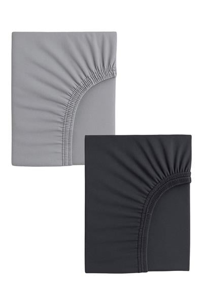 2 Adet 70 x 120 x 20 cm Anne Yanı Lastikli Penye Kumaş Bebek Çarşafı