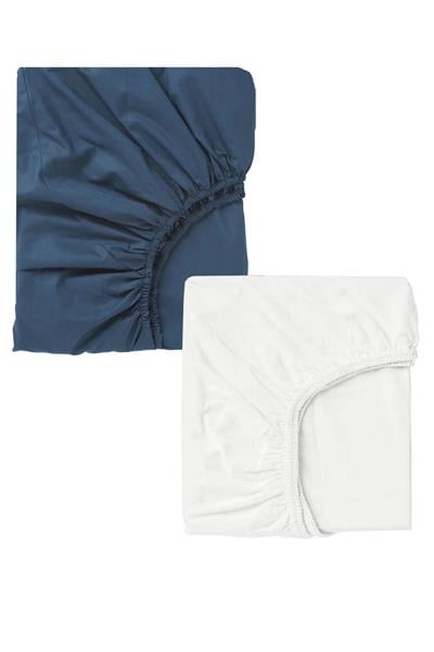 2 Adet Pamuklu ve Lastikli 60 x 120 x 15 cm Penye Bebek Çarşaf