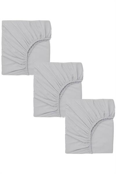 3 Adet 65 x 95 x 10 cm Anne Yanı Lastikli Penye Kumaş Bebek Çarşafı