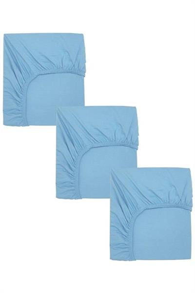 3 Adet 65 x 95 x 10 cm Anne Yanı Lastikli Penye Kumaş Bebek Çarşafı