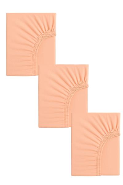 3 Adet 40 x 80 + 10 cm Anne Yanı Lastikli Penye Kumaş Bebek Çarşafı