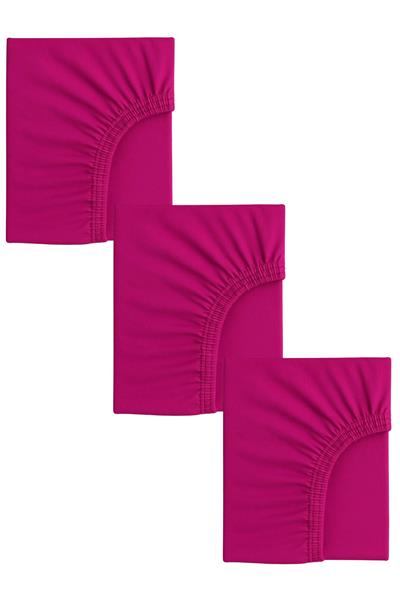 3 Adet 40 x 80 + 10 cm Anne Yanı Lastikli Penye Kumaş Bebek Çarşafı