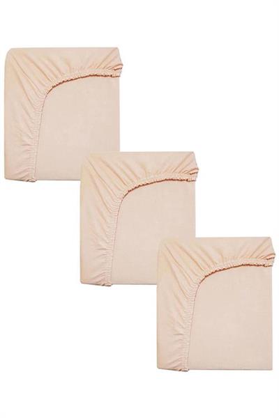 3 Adet 65 x 95 x 10 cm Anne Yanı Lastikli Penye Kumaş Bebek Çarşafı