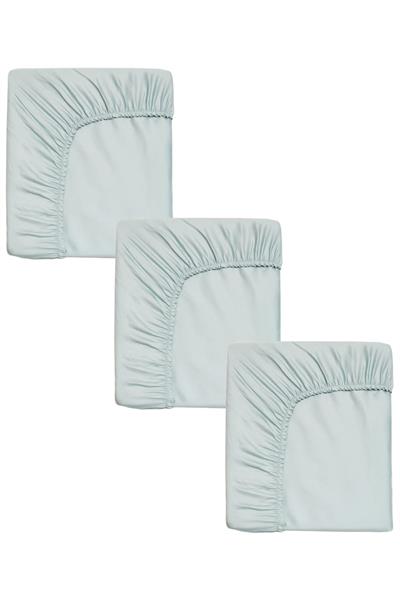 3 Adet Pamuklu ve Lastikli 60 x 120 x 15 cm Penye Bebek Çarşaf