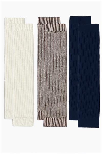 3 Çift Basic Kalın Pamuk Karışımlı Tozluk