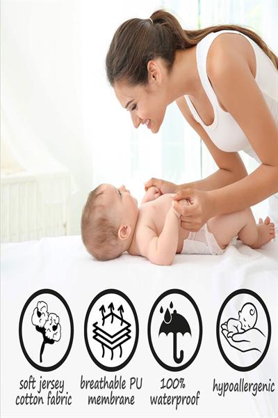 4 Mevsim 4 Tarafı Full Lastikli Fitted Sıvı Geçirmez Micro Fitted Yatak Koruyucu Alez (10 Ebat)