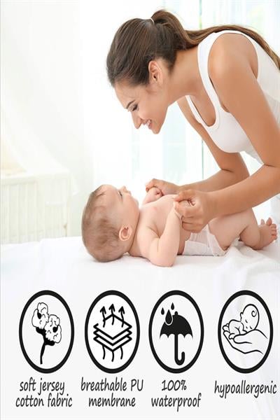 4 Mevsim 4 Tarafı Full Lastikli Fitted Sıvı Geçirmez Micro Fitted Yatak Koruyucu Alez (10 Ebat)