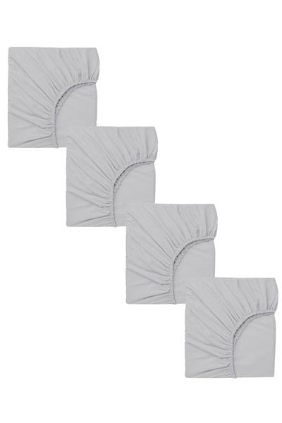 4 Adet 65 x 95 x 10 cm Anne Yanı Lastikli Penye Kumaş Bebek Çarşafı