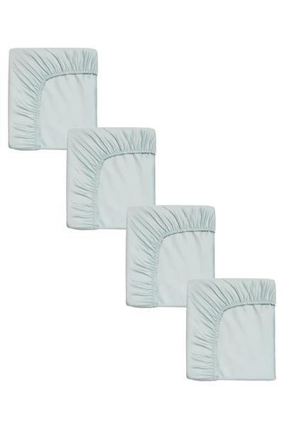 4 Adet Pamuklu ve Lastikli 60 x 120 x 15 cm Penye Bebek Çarşaf