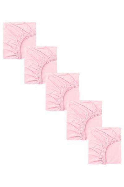 5 Adet 40 x 80 + 10 cm Anne Yanı Lastikli Penye Kumaş Bebek Çarşafı