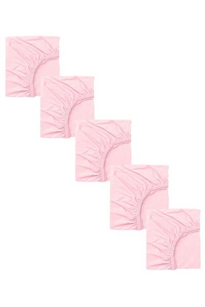 5 Adet 50 x 90 + 10 cm Anne Yanı Lastikli Penye Kumaş Bebek Çarşafı