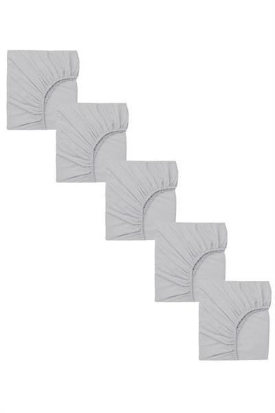 5 Adet 40 x 80 + 10 cm Anne Yanı Lastikli Penye Kumaş Bebek Çarşafı