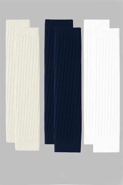 3 Çift Basic Kalın Pamuk Karışımlı Tozluk