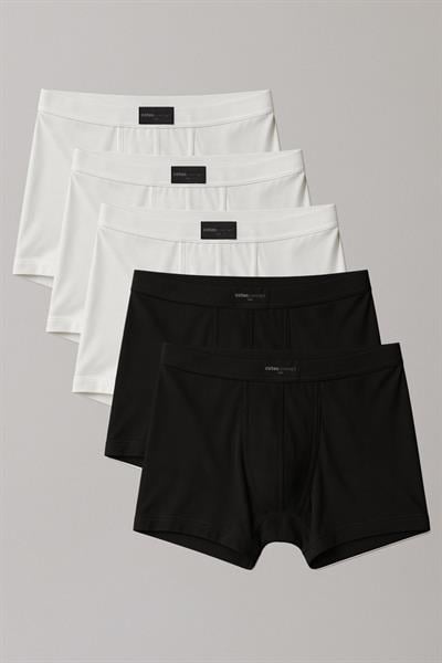 5 Adet Doğal Bambu Kısa Paça Boxer Şort