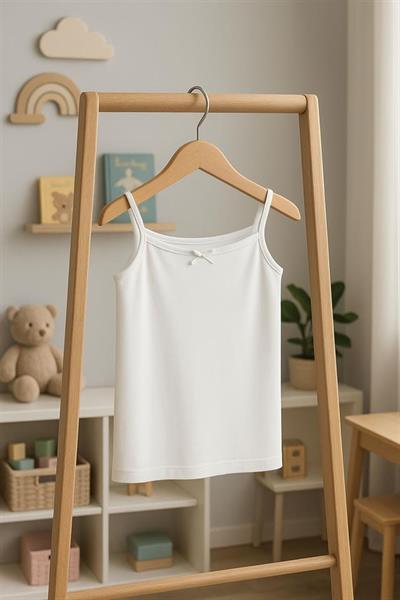 Pamuk Karışımlı İp Askılı Atlet (5-16 Yaş) 