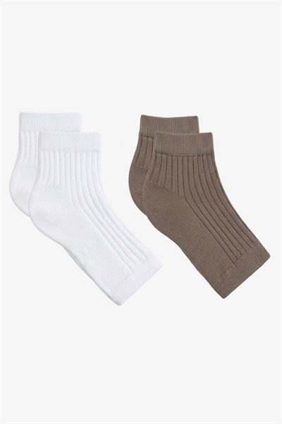 2 Çift Fitilli Burunsuz Kadın Çorap