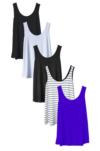 5 Adet A Kesim Rahat Kalıp Basic Kalın Askılı Atlet Tişört