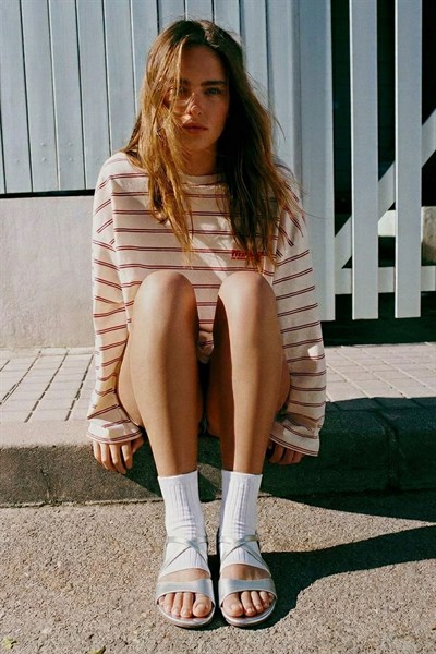 Fitilli Burunsuz Kadın Çorap