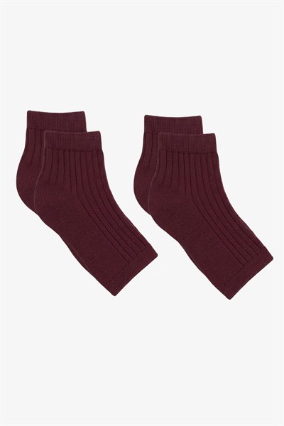 2 Çift Fitilli Burunsuz Kadın Çorap