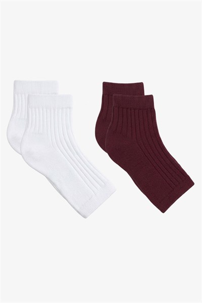 2 Çift Fitilli Burunsuz Kadın Çorap