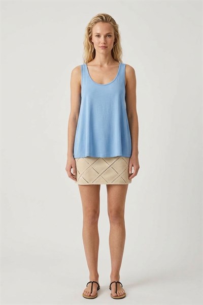 A Kesim Rahat Kalıp Basic Kalın Askılı Atlet Tişört