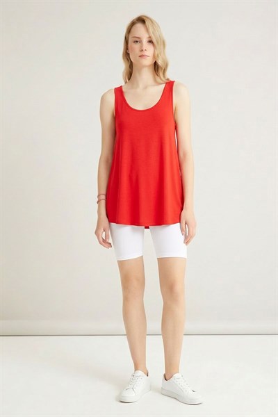 A Kesim Rahat Kalıp Basic Kalın Askılı Atlet Tişört