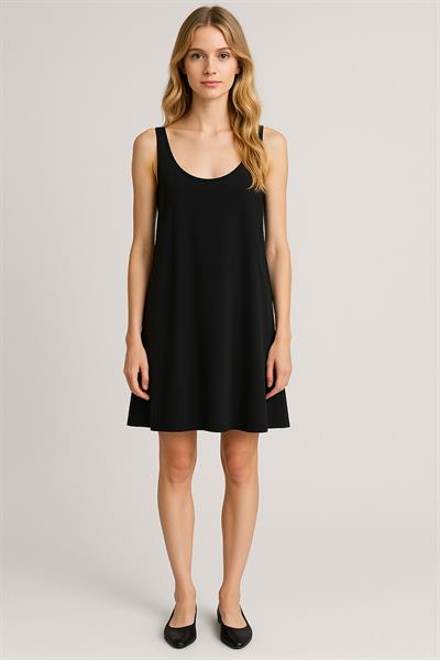 A Kesim Pamuklu Kalın Askılı Atlet Elbise