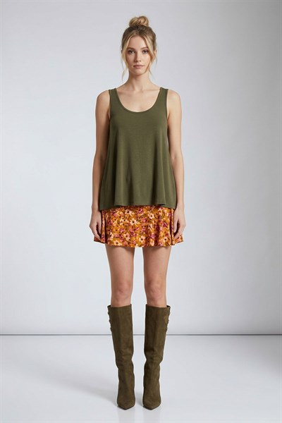 A Kesim Rahat Kalıp Basic Kalın Askılı Atlet Tişört