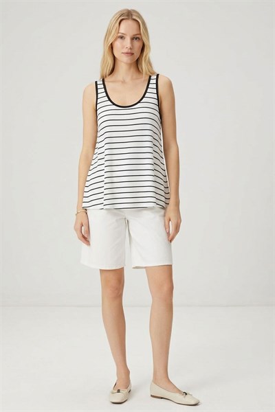 A Kesim Rahat Kalıp Basic Kalın Askılı Atlet Tişört