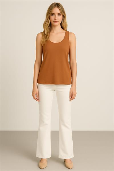 A Kesim Rahat Kalıp Basic Kalın Askılı Atlet Tişört